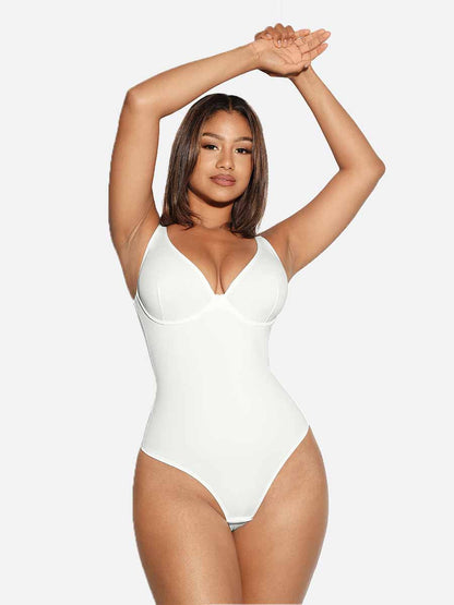 V-Plunge Tummy Control Stretch Bodysuit