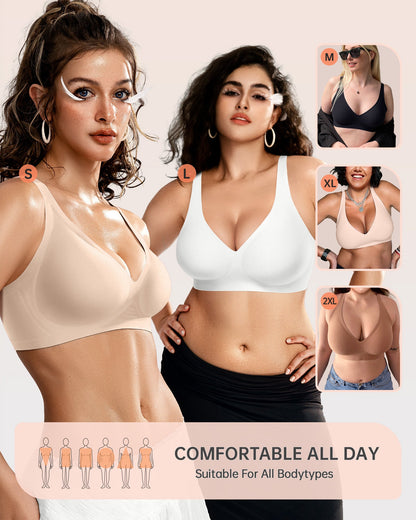 Deep V Jelly Bra No Underwire