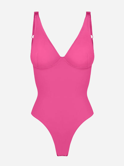 V-Plunge Support Bodysuit