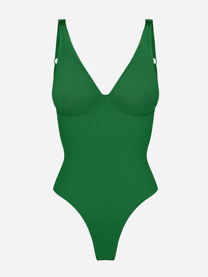 V-Plunge Support Bodysuit