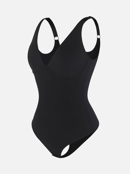 V-Plunge Tummy Control Stretch Bodysuit