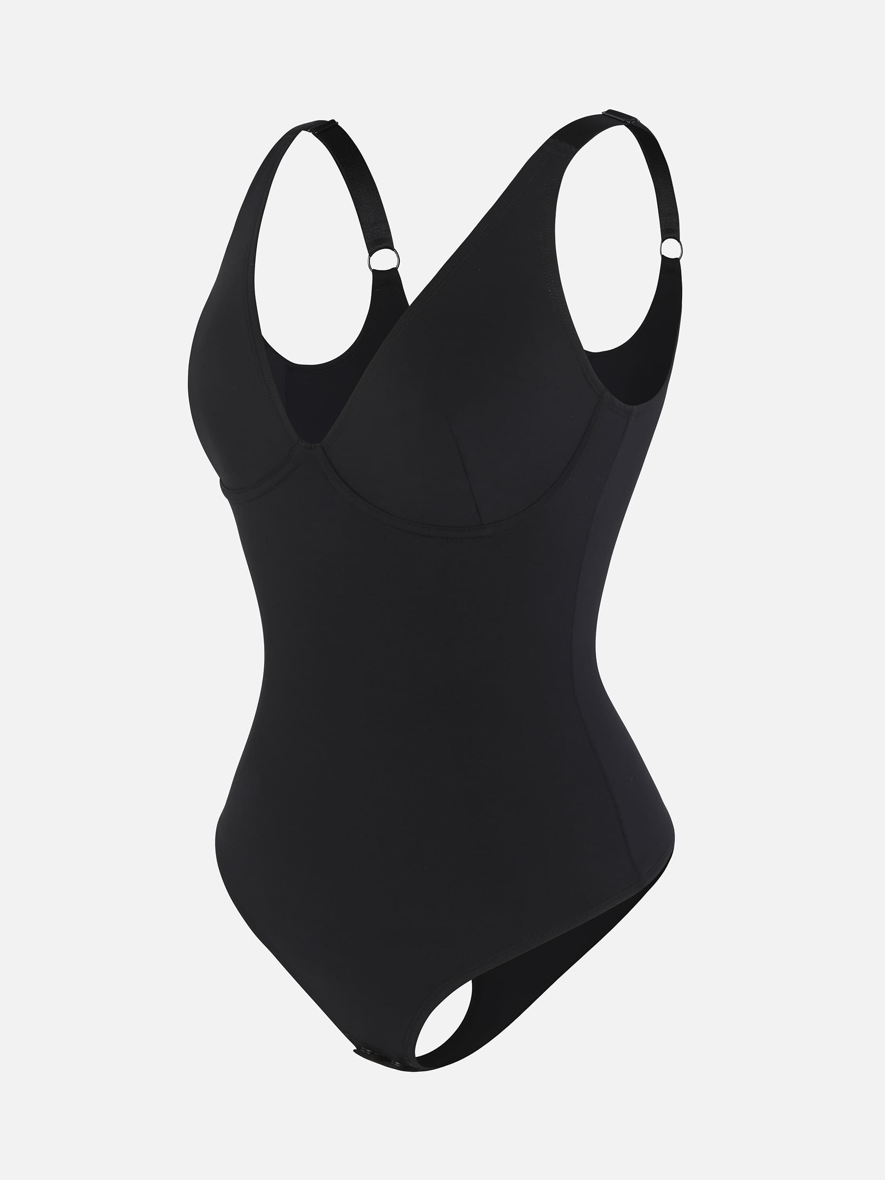2-Pack V-Neck Tummy Control Bodysuit Bundle