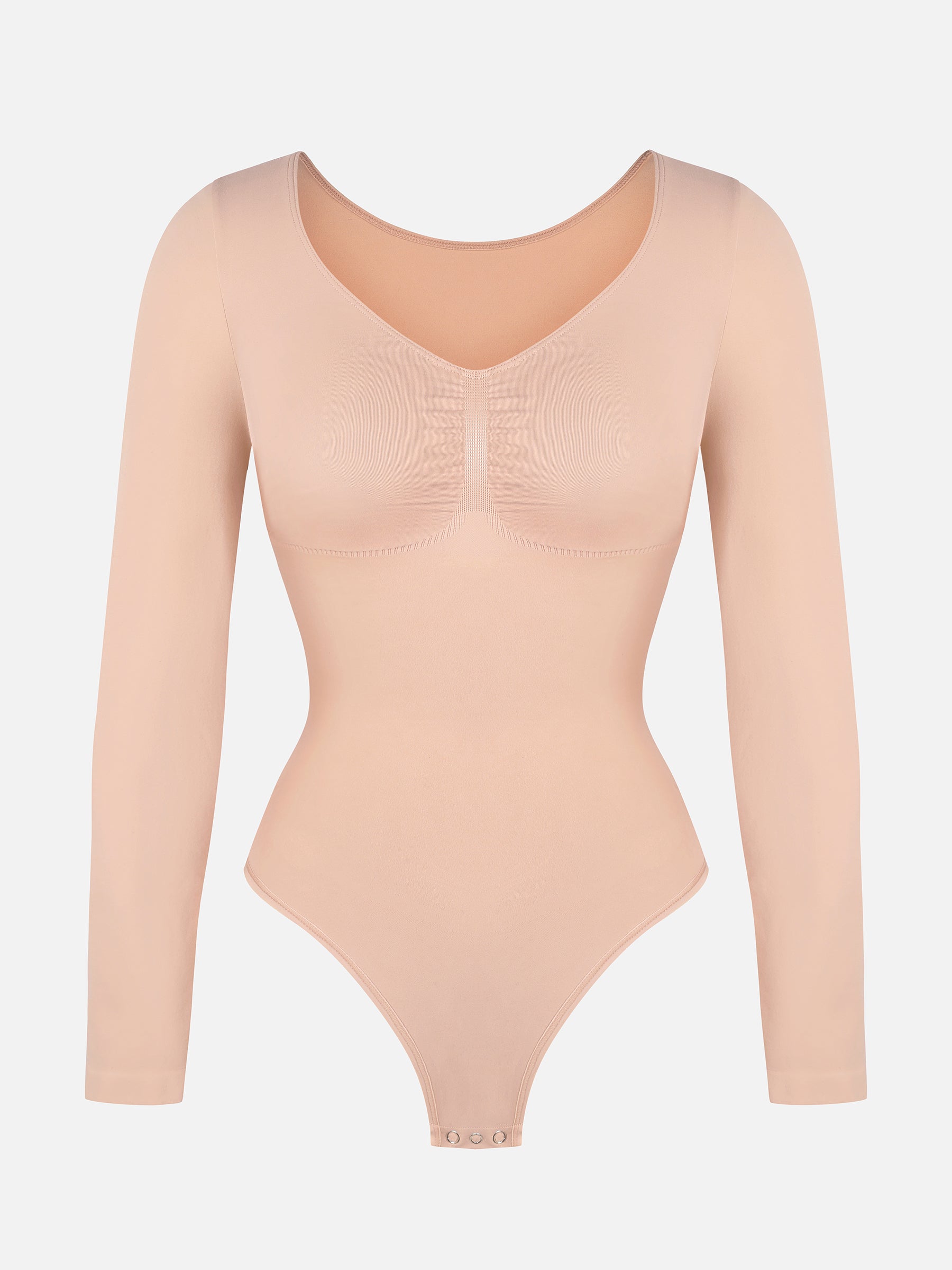 Seamless Long Sleeve Tummy Control Classic Bodysuit