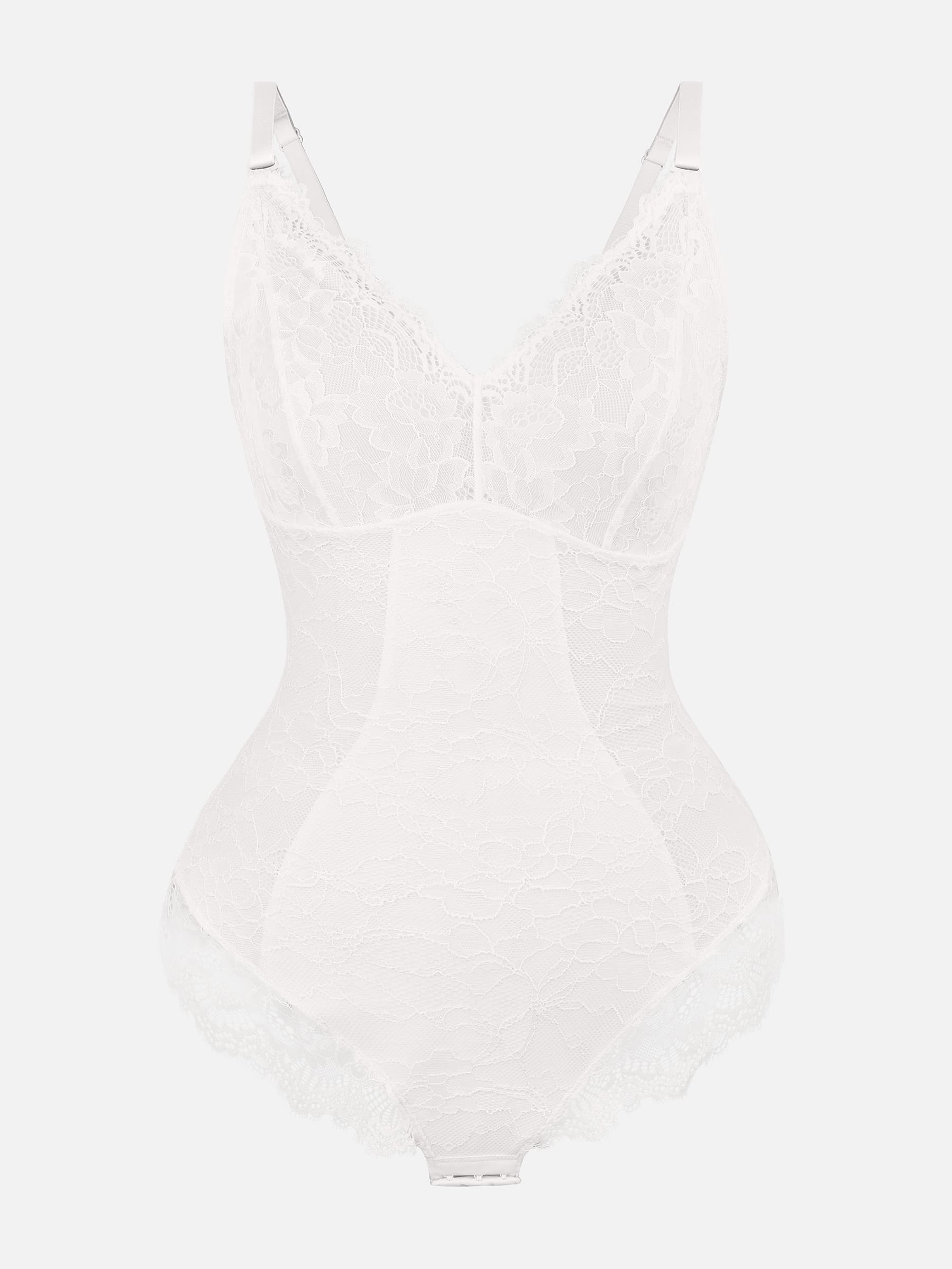 Lace Sculpt V-Neck  Bodysuit