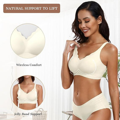 Scalloped Wireless Jelly Bra