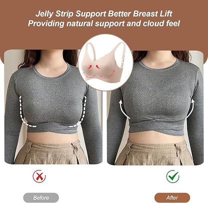 Scalloped Wireless Jelly Bra