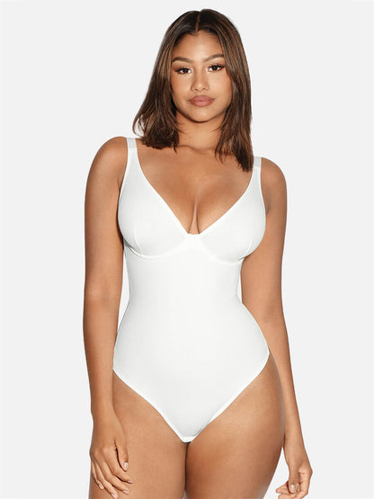 V-Plunge Tummy Control Stretch Bodysuit
