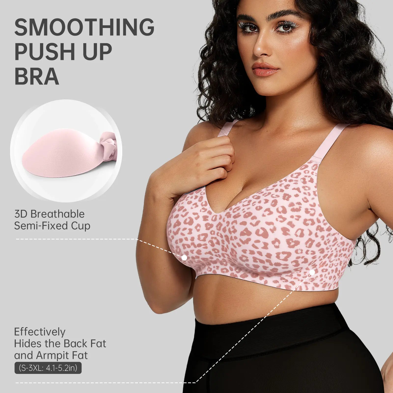 Deep V Jelly Bra No Underwire