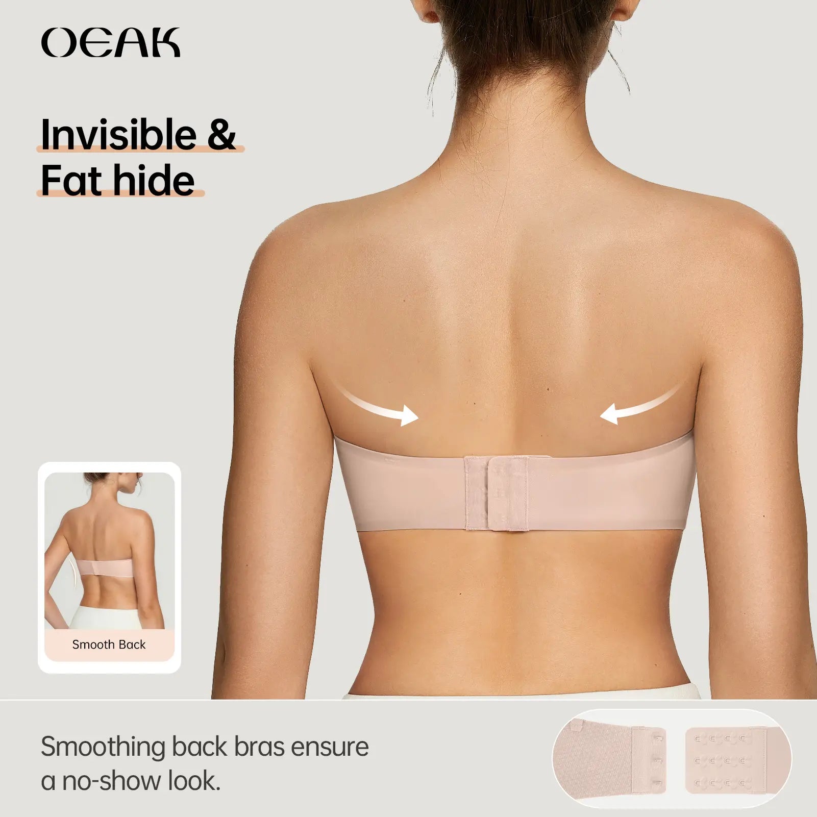 Strapless Non Slip Bandeau Jelly Bra