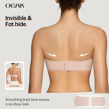 Strapless Non Slip Bandeau Jelly Bra