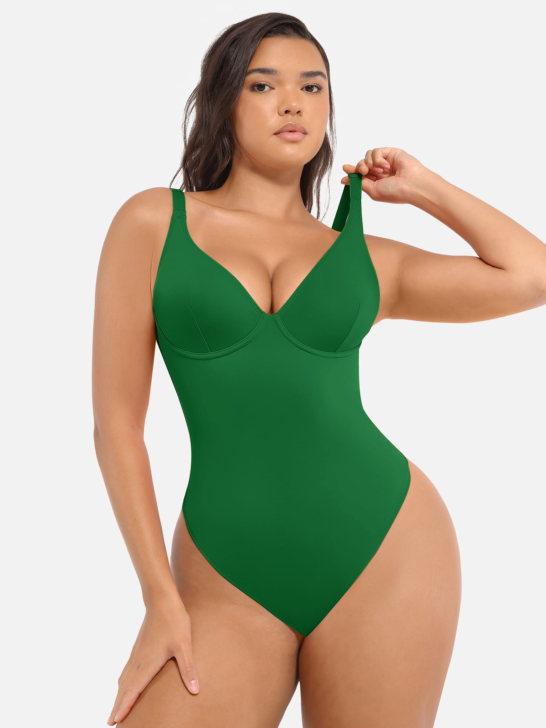 V-Plunge Support Bodysuit [BOGO]