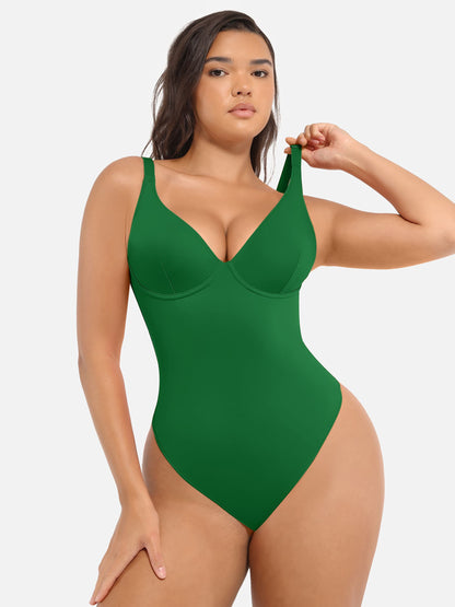 V-Plunge Support Bodysuit