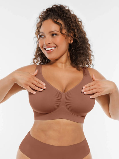 Wire-Free Wide Straps Comfort Bra [BOGO]