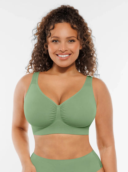 Wire-Free Wide Straps Comfort Bra [BOGO]