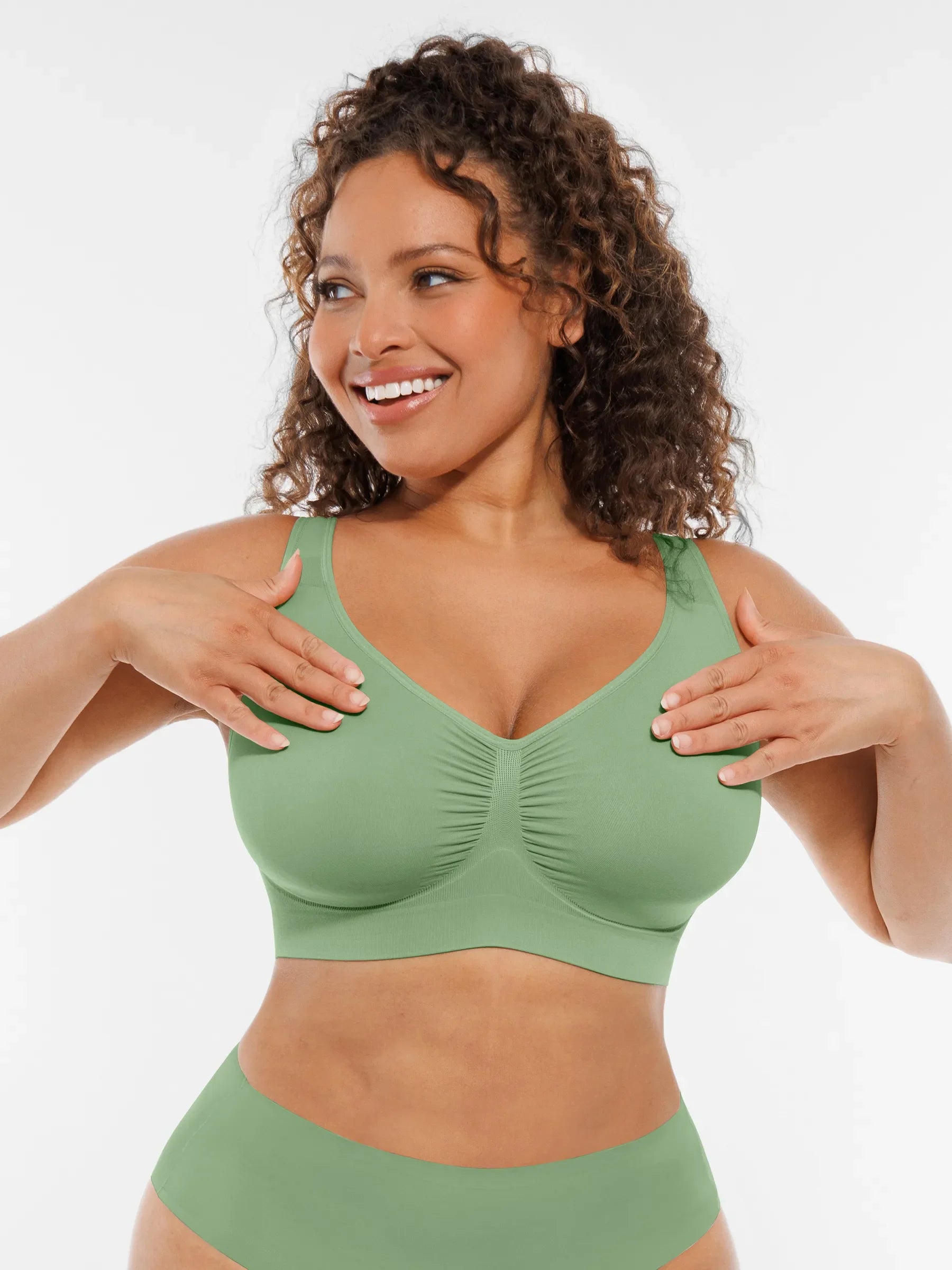 Wire-Free Wide Straps Comfort Bra [BOGO]