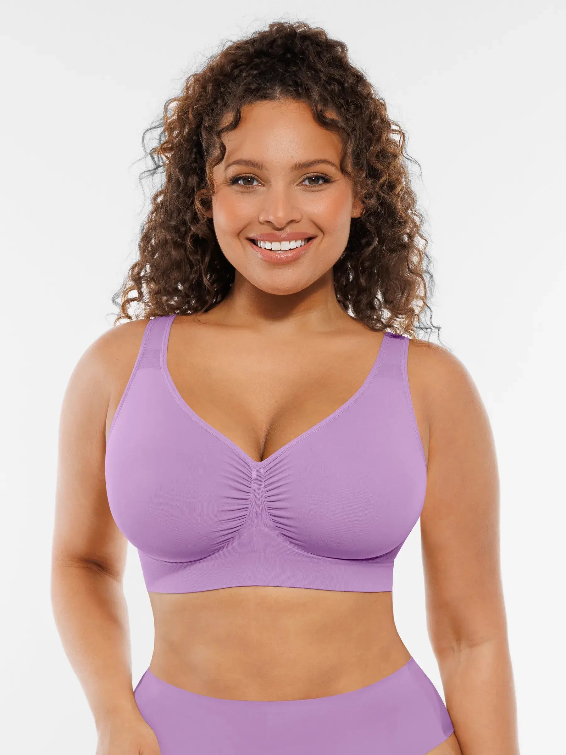 Wire-Free Wide Straps Comfort Bra [BOGO]