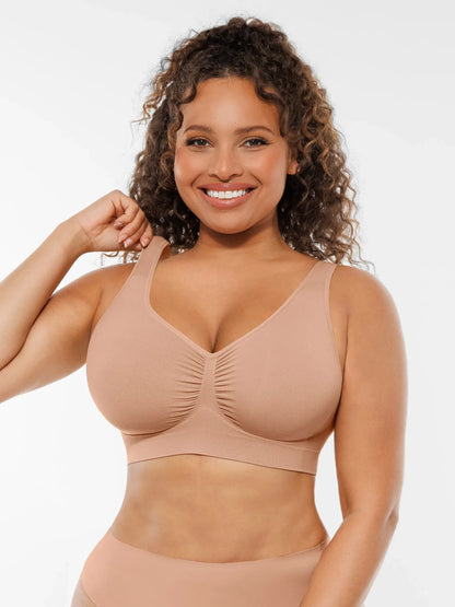 Wire-Free Wide Straps Comfort Bra [BOGO]