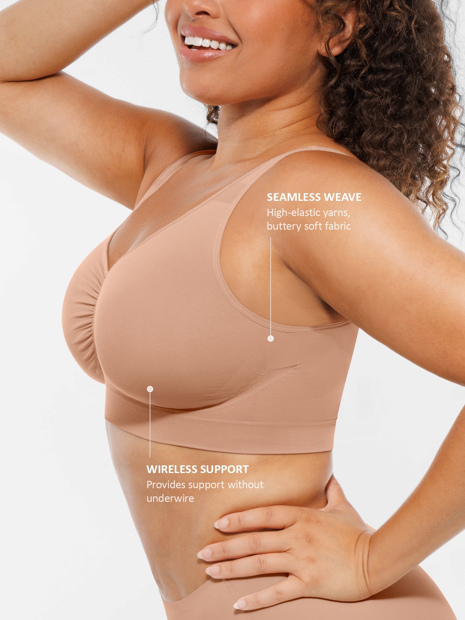 No Underwire Wide Straps Everyday Bra