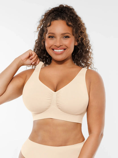 Wire-Free Wide Straps Comfort Bra [BOGO]