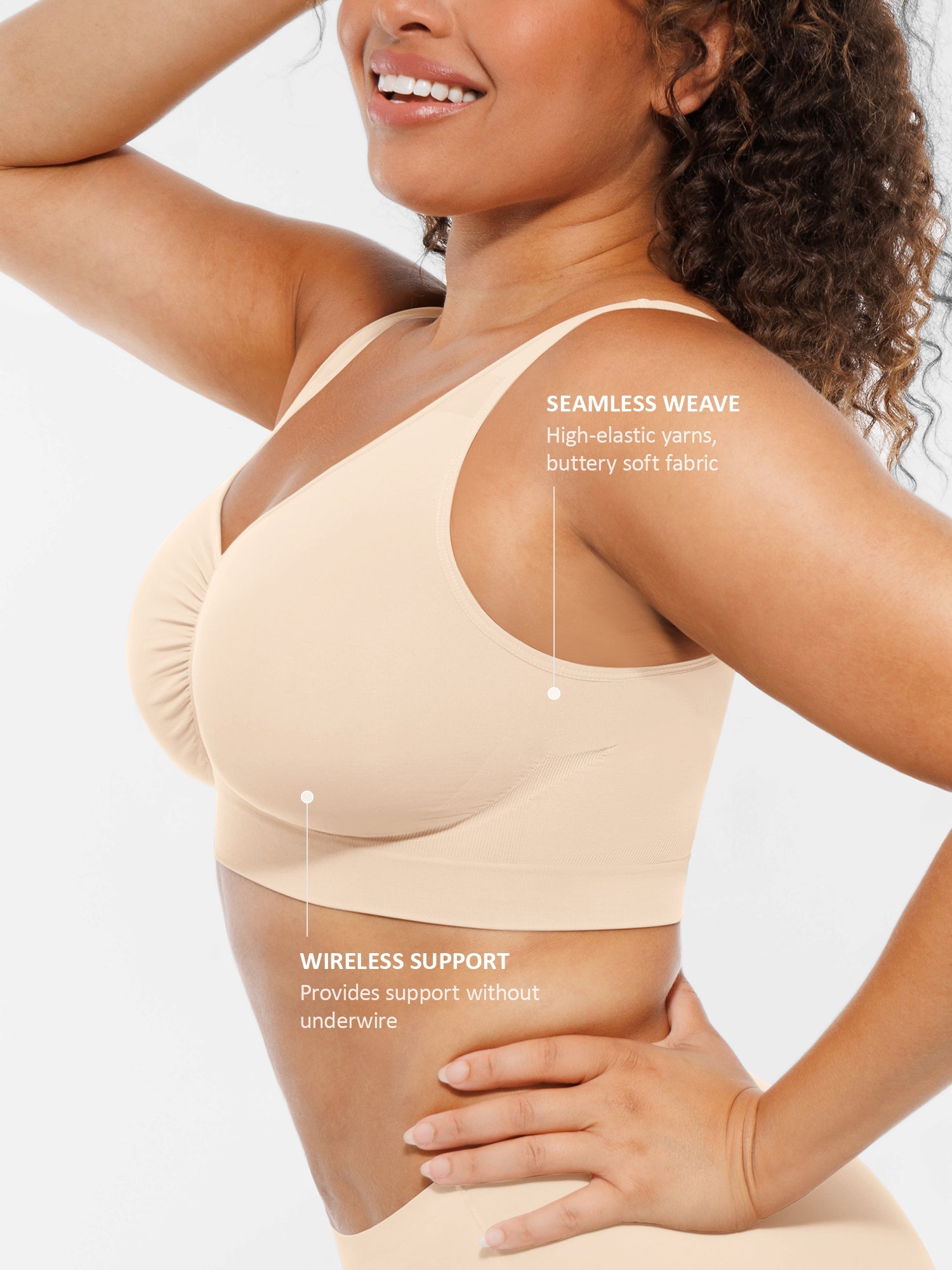 No Underwire Wide Straps Everyday Bra
