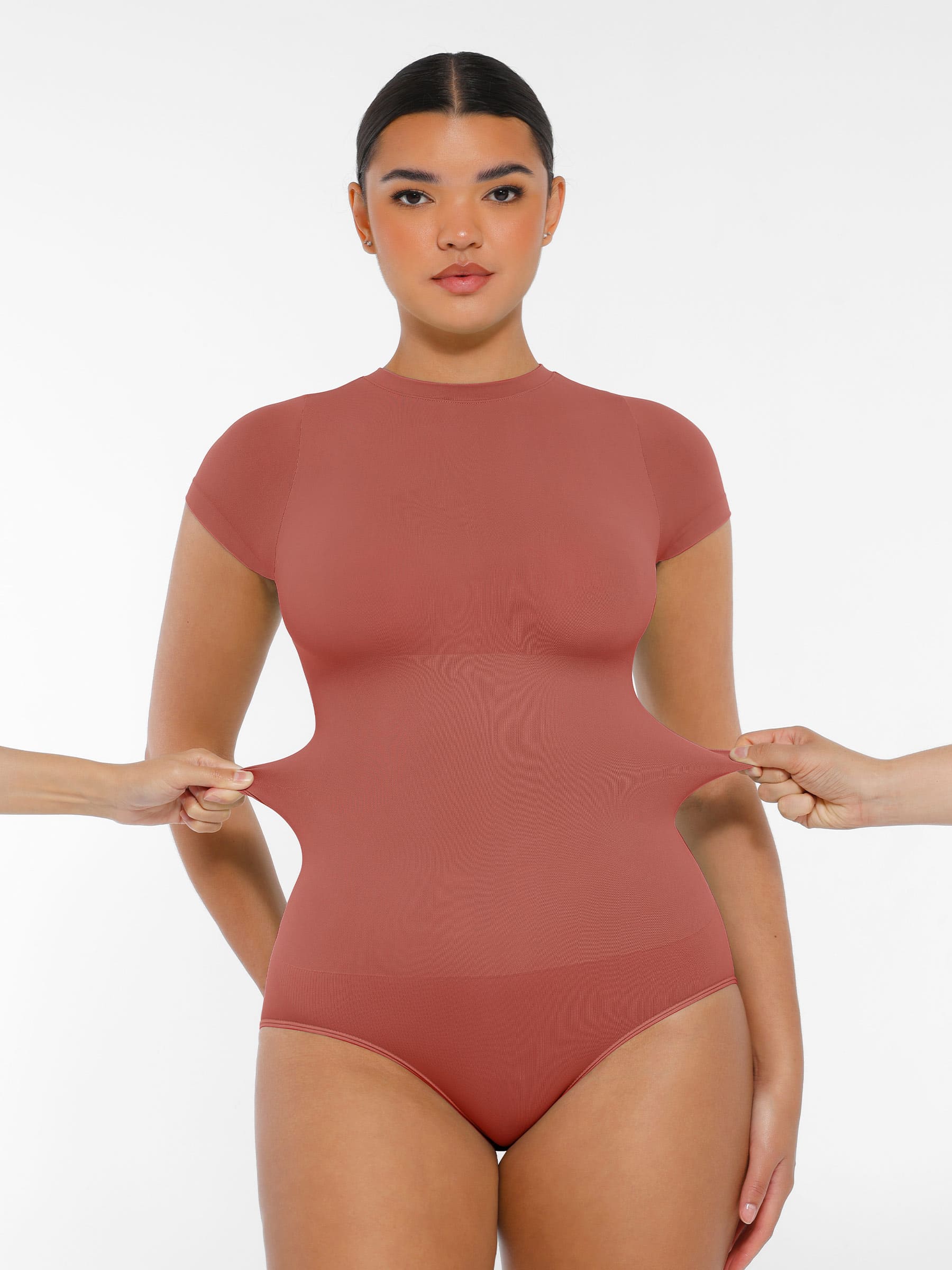 Crew Neck Seamless Soft Everyday Bodysuit [BOGO]