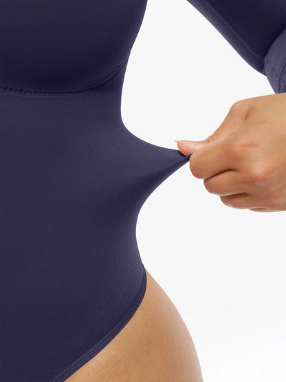 Seamless Supportive Long Sleeve Tummy Control Bodysuit [BOGO]