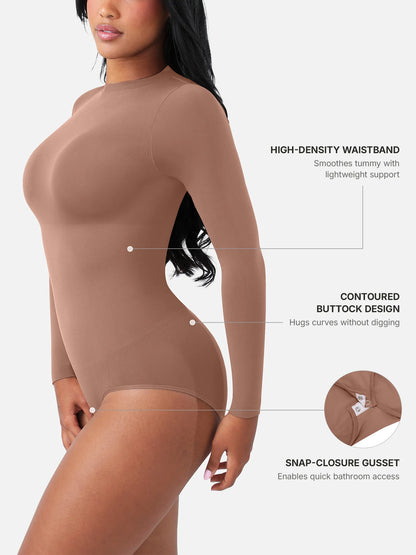 Seamless Ultra-Soft Long-Sleeve Bodysuit [BOGO]