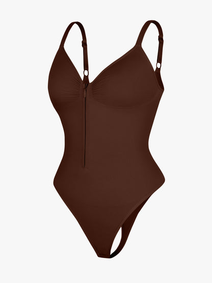 Seamless Tummy Control Zipper Bodysuit