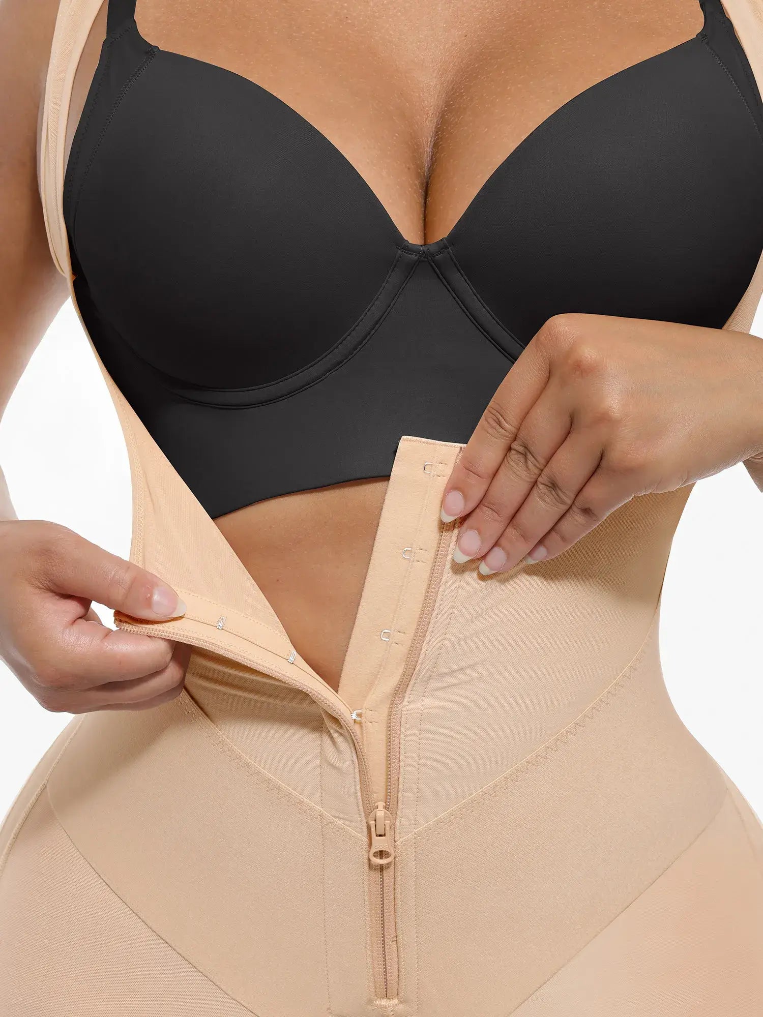 U-Shaped Shaping Lift Bodysuit & Unlined Soft Bra Bundle
