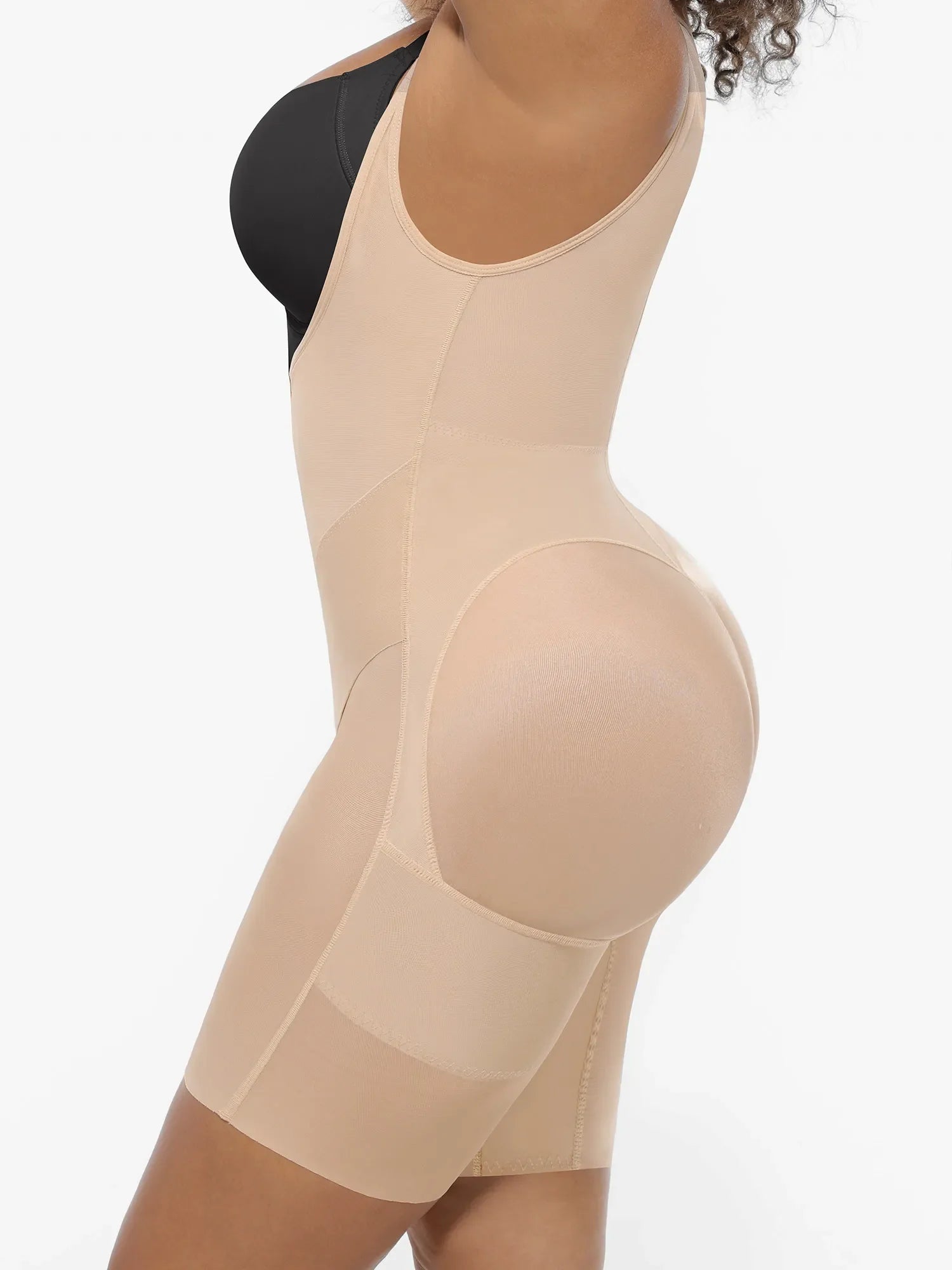 U-Shaped Shaping Lift Bodysuit & Unlined Soft Bra Bundle