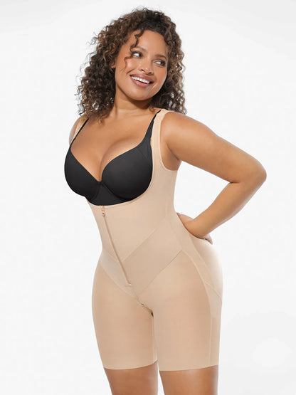 U-Shaped Shaping Lift Bodysuit & Unlined Soft Bra Bundle
