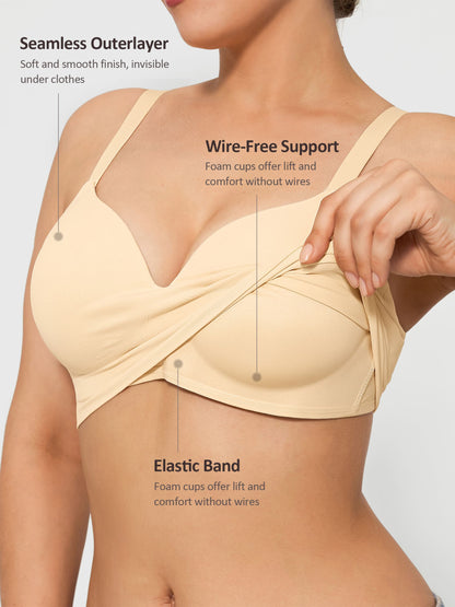 High-Waist Brief + Push-Up Seamless Bra