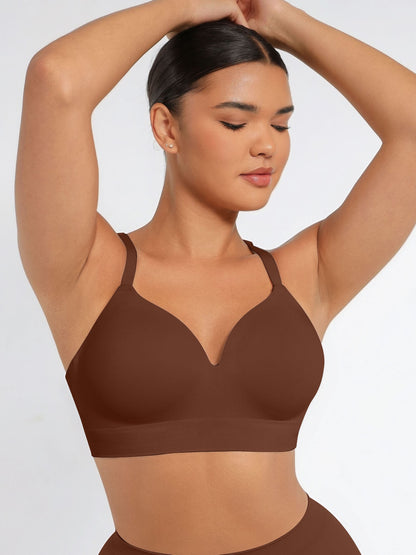 V Neck Shaping Bodysuit + Push-Up Seamless Bra