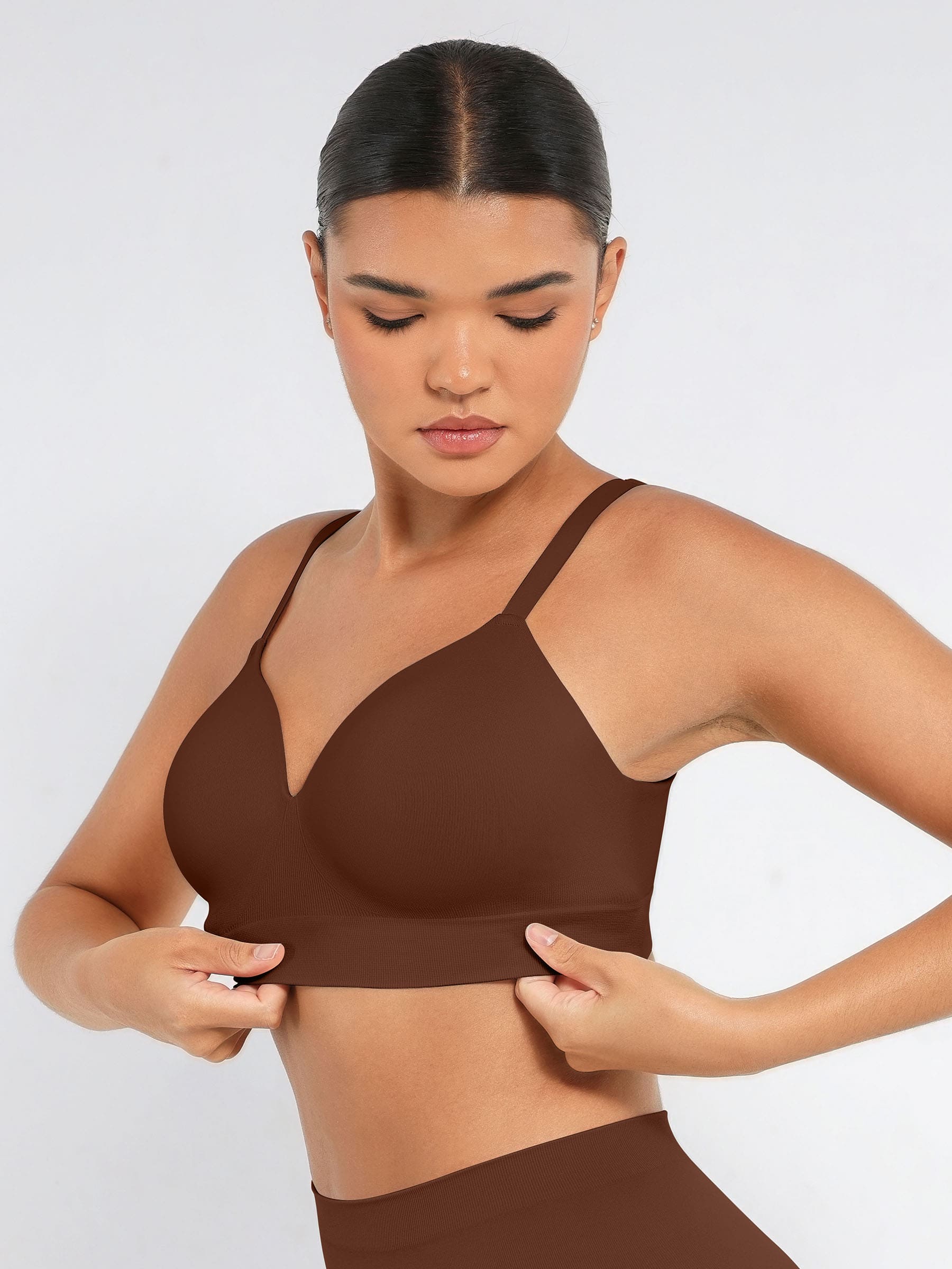 High-Waist Brief + Push-Up Seamless Bra