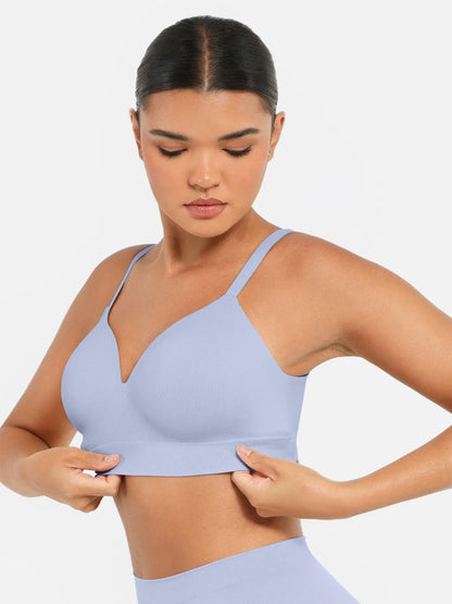 Wireless Push-Up Seamless Comfort Full Coverage Bra