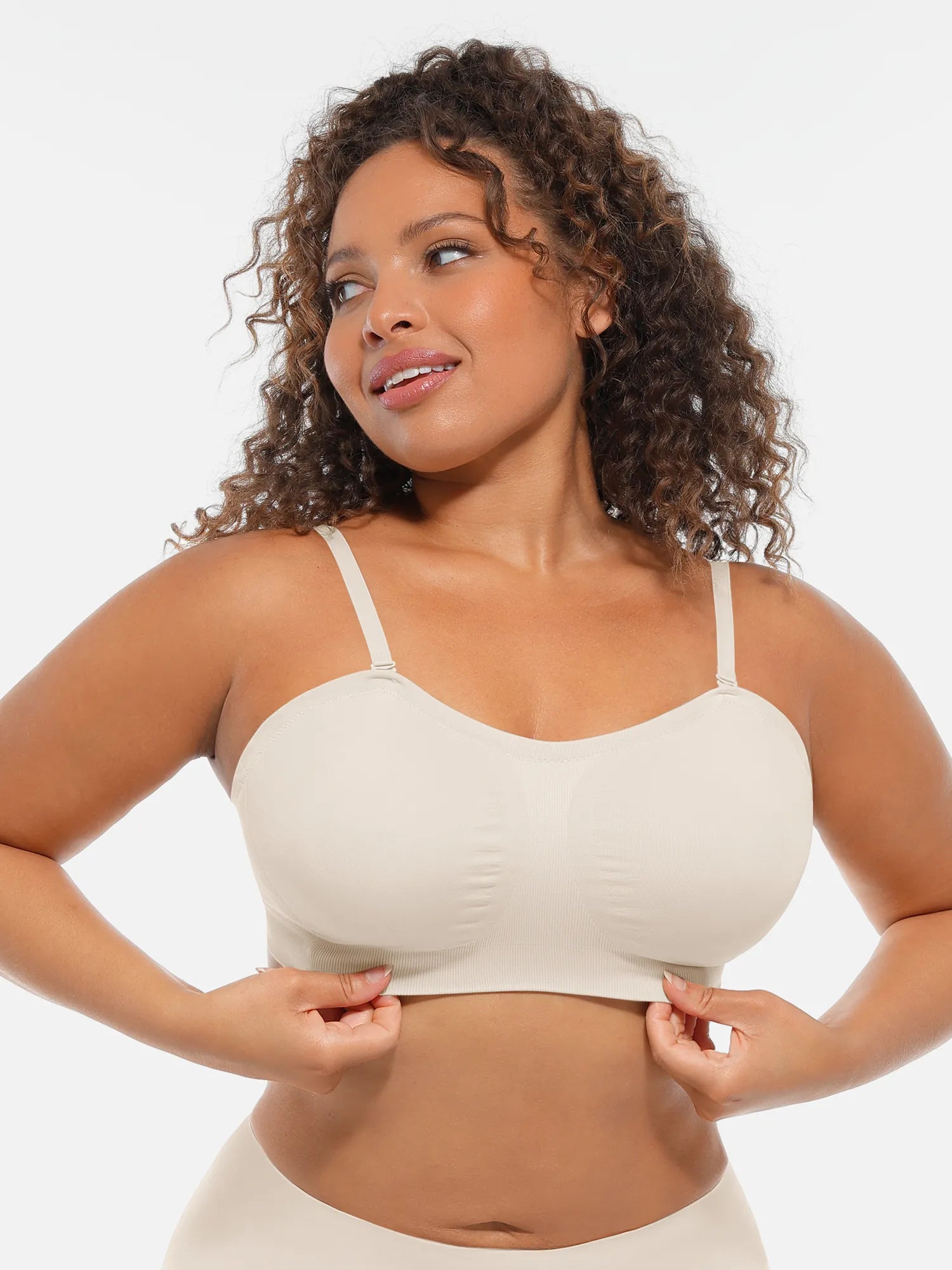 Seamless Strapless Anti-Slip Removable Pads Bra