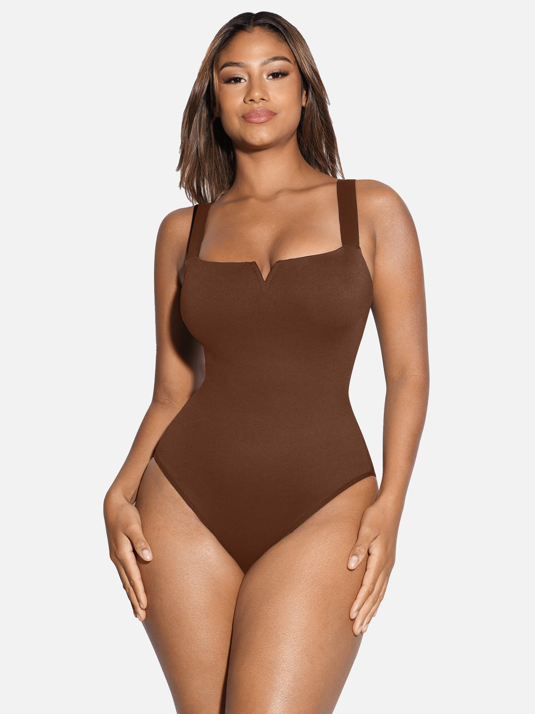 Square Neck Ultra-Stretch Sculpt Bodysuit