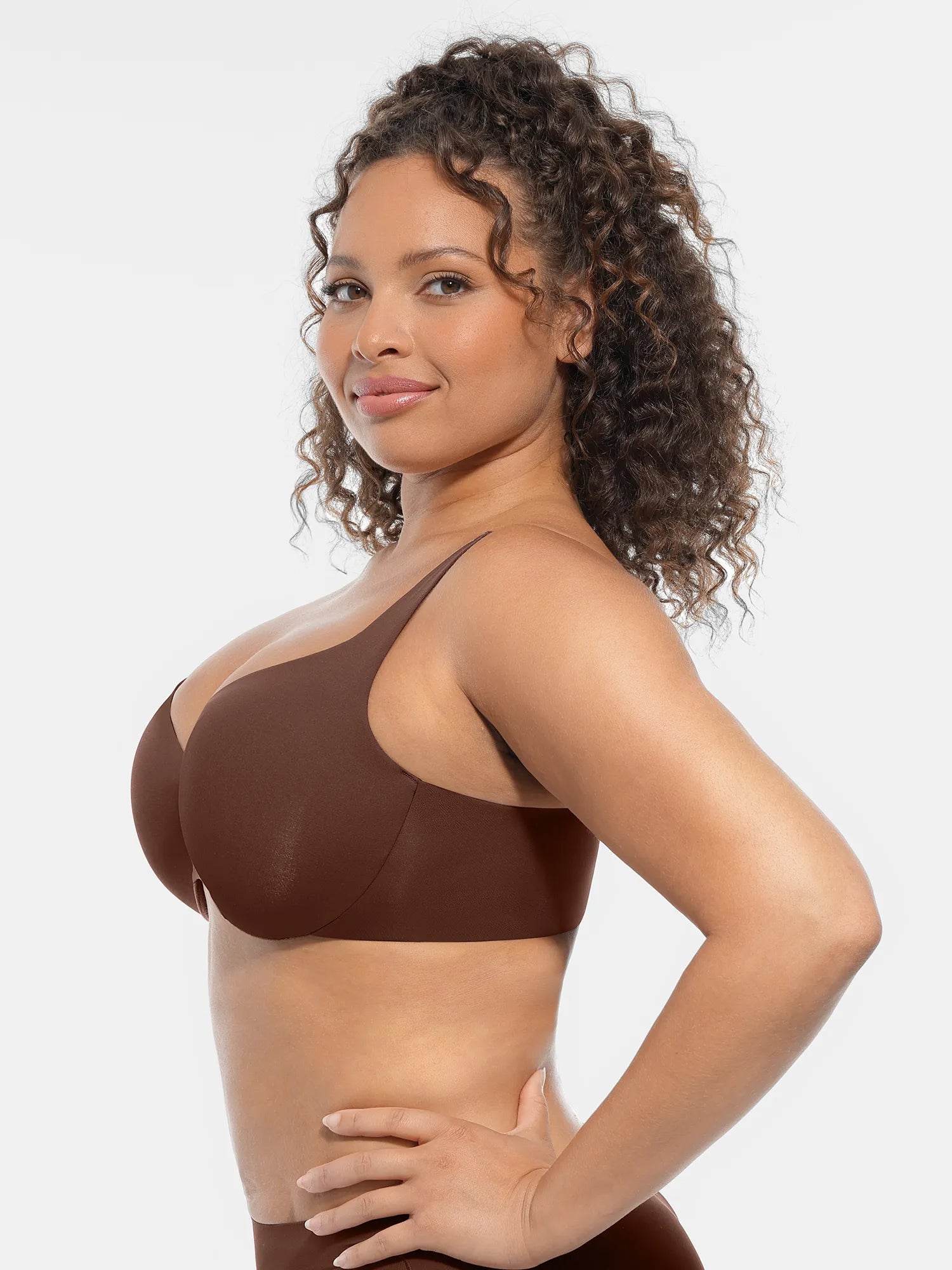 Adjustable-Strap Underwire Deep V-neck Bra Bundle