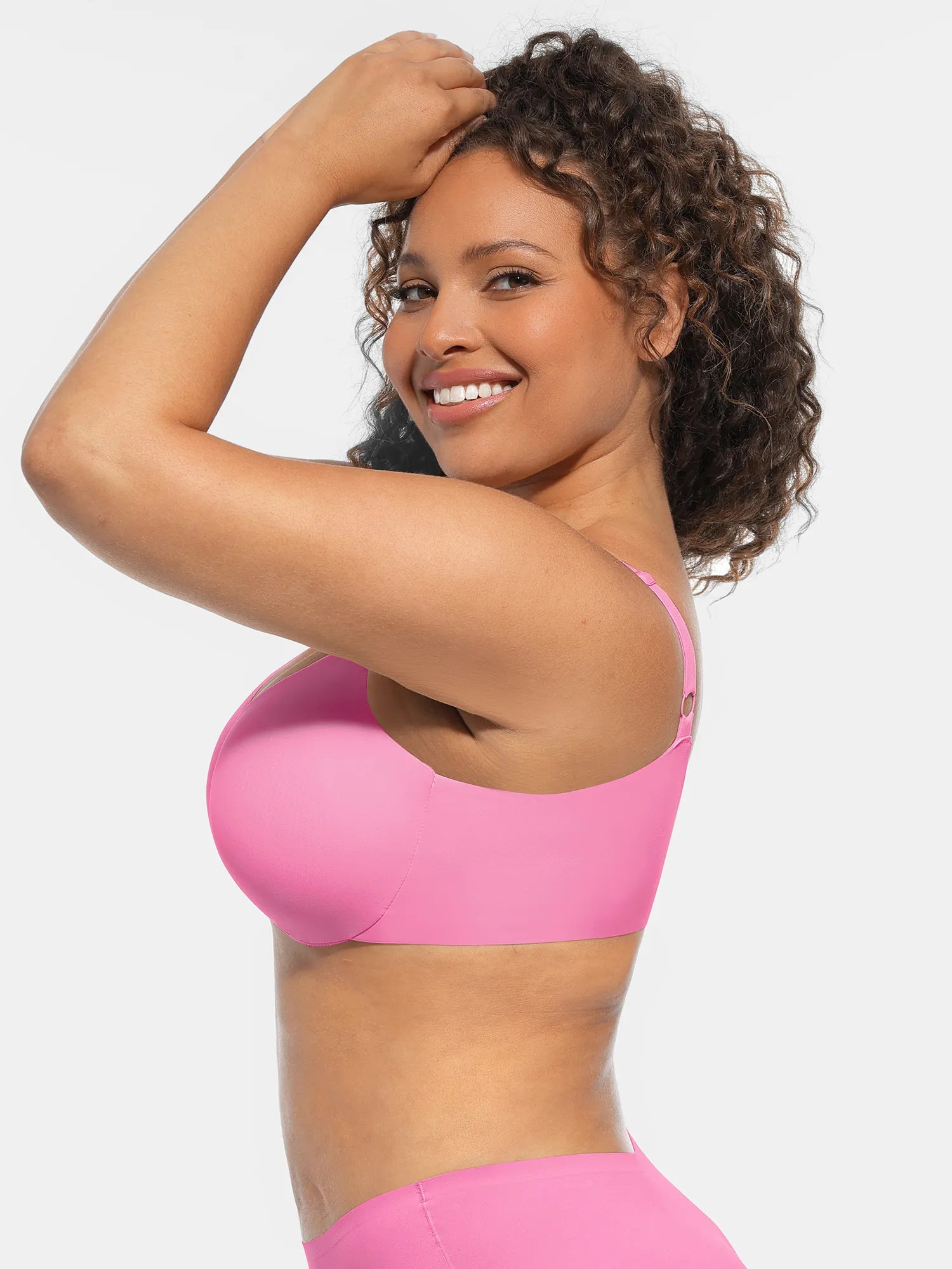 Adjustable-Strap Underwire Deep V-neck Bra Bundle
