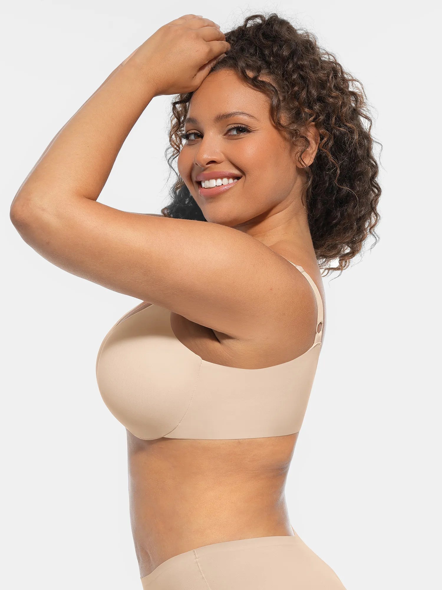 Adjustable Deep V-Neck Underwire Bra