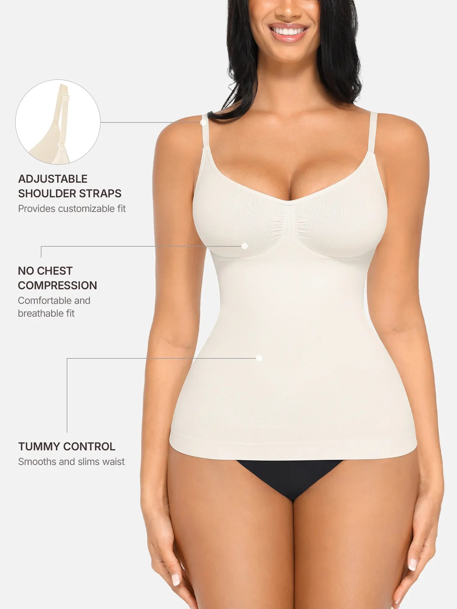 Bust Support Shaping Tank Top [BOGO]