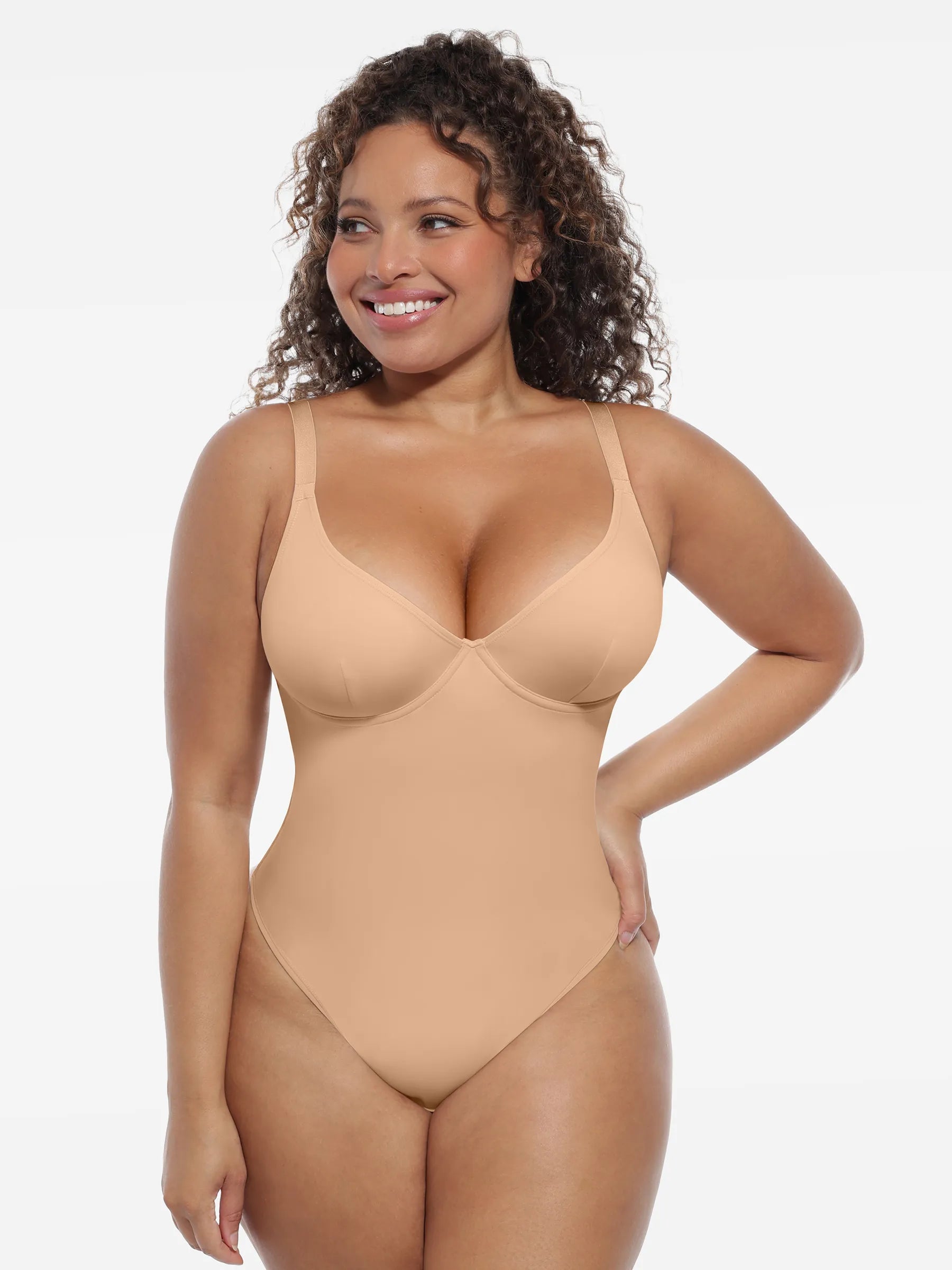 Deep V-Neck Sculpt Bodysuit