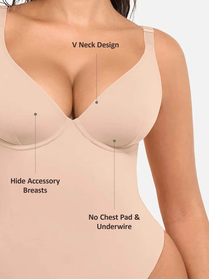 V-Plunge Support Bodysuit
