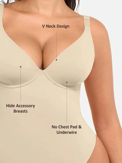 V-Plunge Support Bodysuit