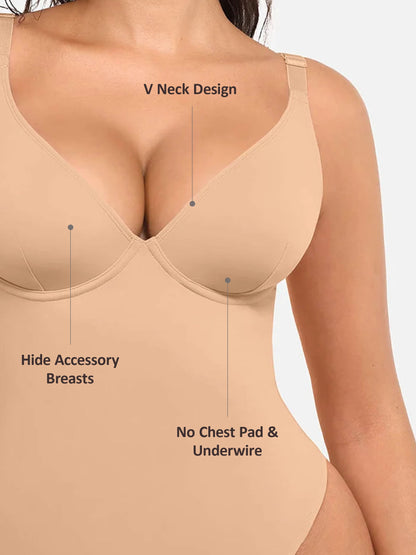 V-Plunge Support Bodysuit