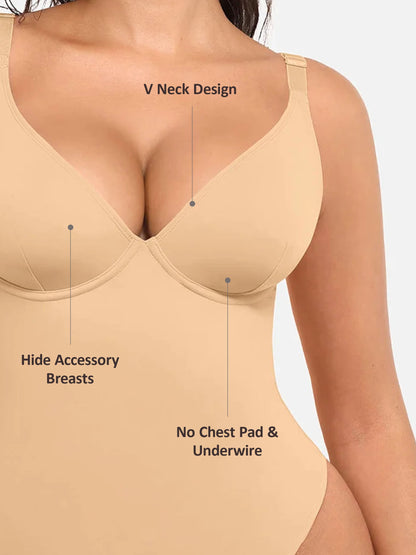 V-Plunge Support Bodysuit