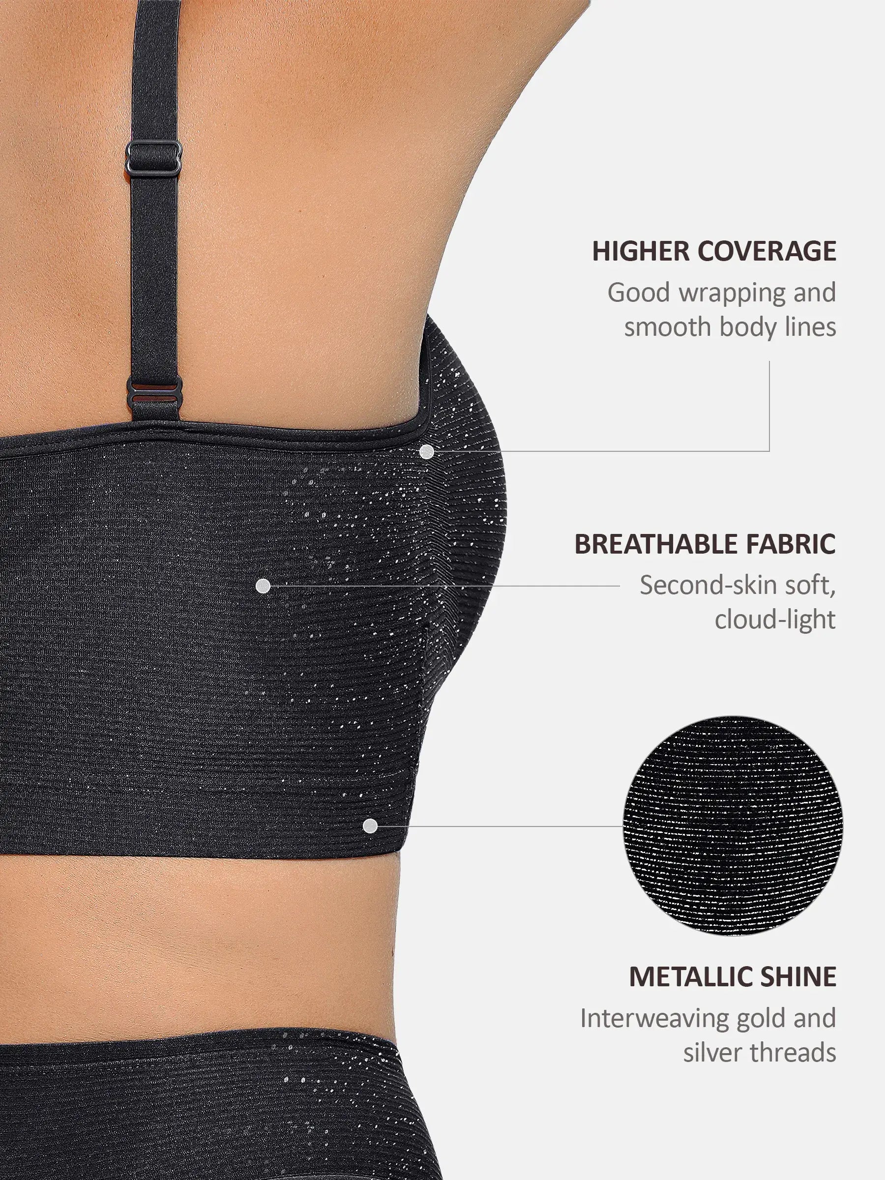 Invisible Shimmer Wireless Comfort Bra & Panty[BOGO]