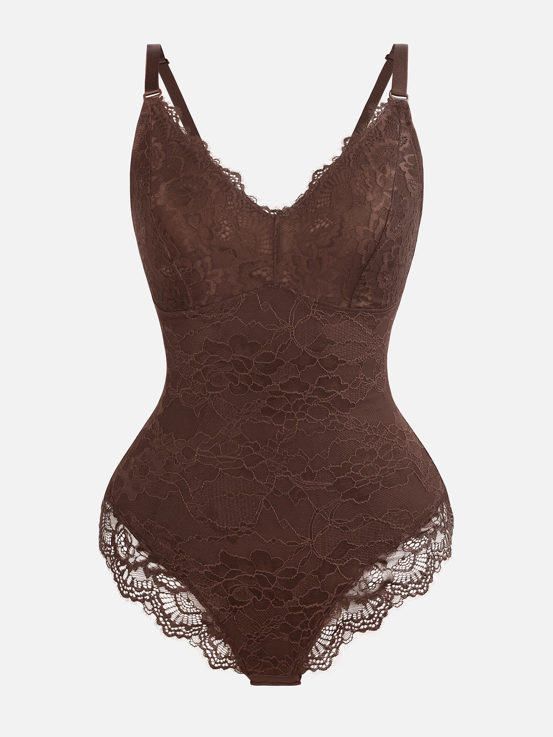 Lace Sculpt V-Neck  Bodysuit