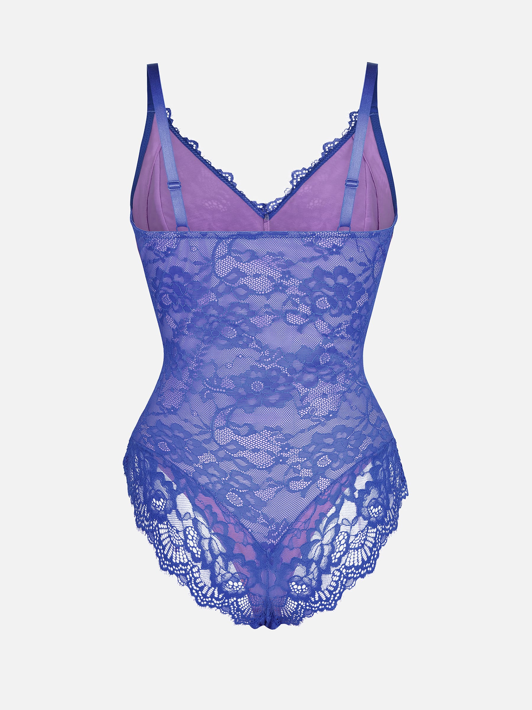 Lace V-Neck Stretch Bodysuit