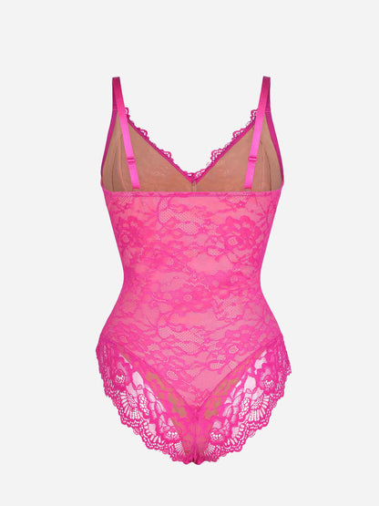 Lace Sculpt V-Neck  Bodysuit